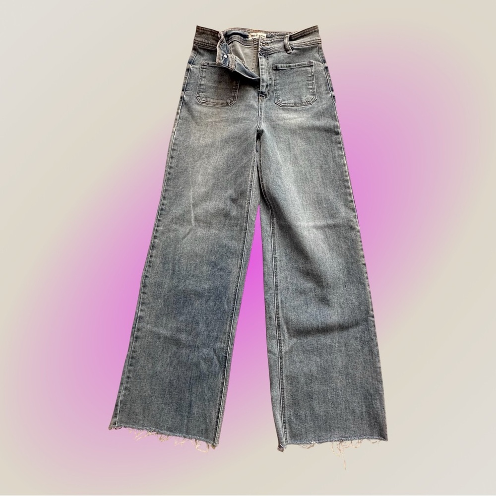 OAT New York high-rise wide leg jeans
Size 9/29

Charcoal COLOR